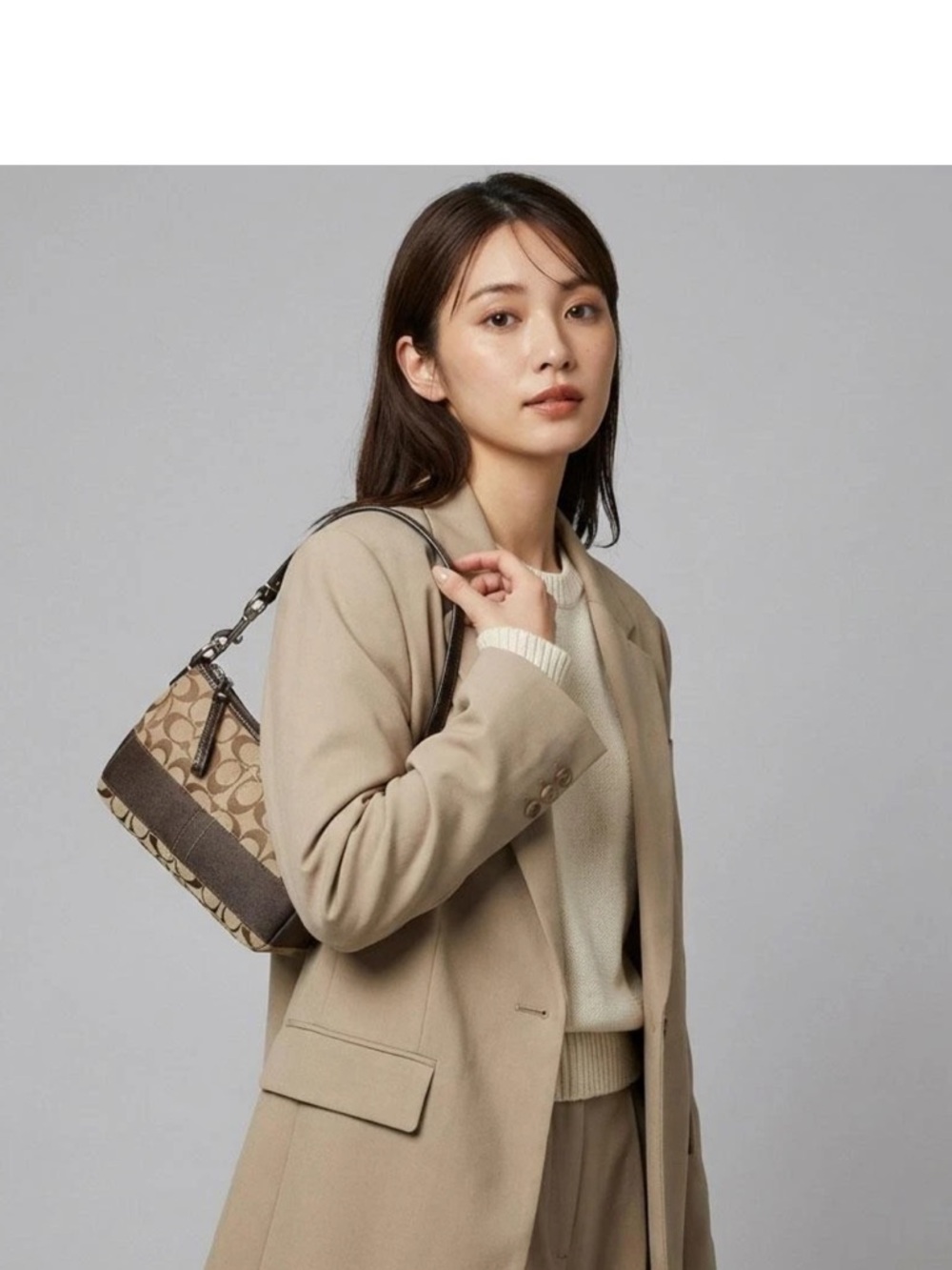 Coach Tan and Brown Mini Bag EUC - Picture 13 of 13